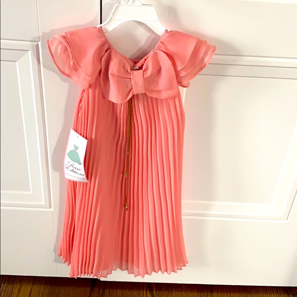 Rare collection girls coral dress